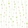 Cute floral seamless background