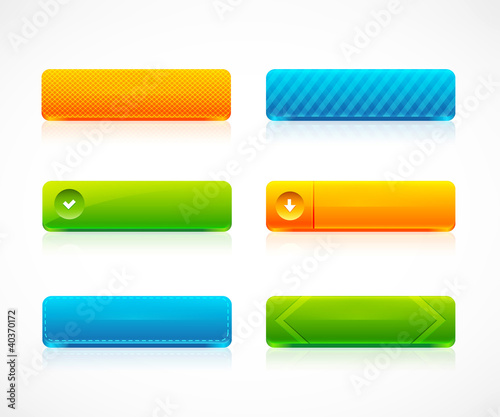 Vector: Web color buttons Web color buttons