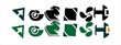 Various colourful abstract icon