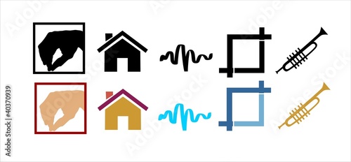 Illustration: real estate icon real estate icon