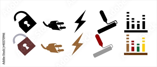 Illustration: Industrial icon Industrial icon