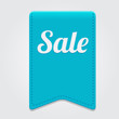 Vector blue big sale ribbon on grey background. Vector blue big sale ribbon on grey background.