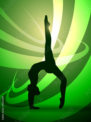 Vector: silhouettes gymnastics silhouettes gymnastics