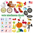 vector collection with clip-arts vector collection with clip-arts