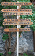 panneau distances Réunion et villes du monde panneau distances Réunion et villes du monde