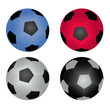 vector illustration with soccer balls vector illustration with soccer balls