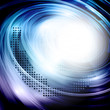 Abstract dark blue card with lighting effect. Vector