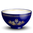 Vector illustration of blue bowl