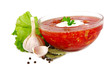 borsch in glass dish. Isolated over white. Shallow DOF borsch in glass dish. Isolated over white. Shallow DOF