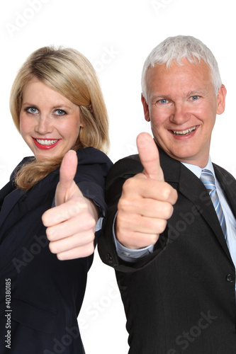Photo: zufriedene Geschäftspartner zufriedene Geschäftspartner