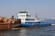 tow boat with a barge tow boat with a barge
