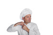 cook isolated on white background