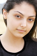 Portrait of brunette woman