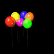 multicolored balloons for background