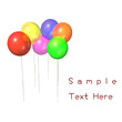 multicolored balloons for background use
