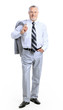 Portrait of a senior business man from the side Portrait of a senior business man from the side