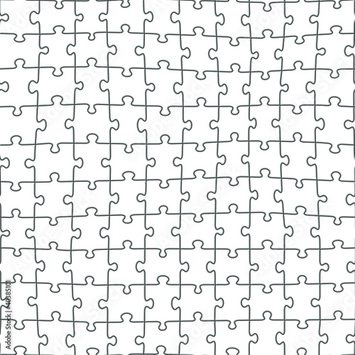 Vector: Jigsaw puzzle seamless pattern Jigsaw puzzle seamless pattern