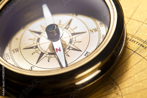 Photo: Detail closeup compass Detail closeup compass