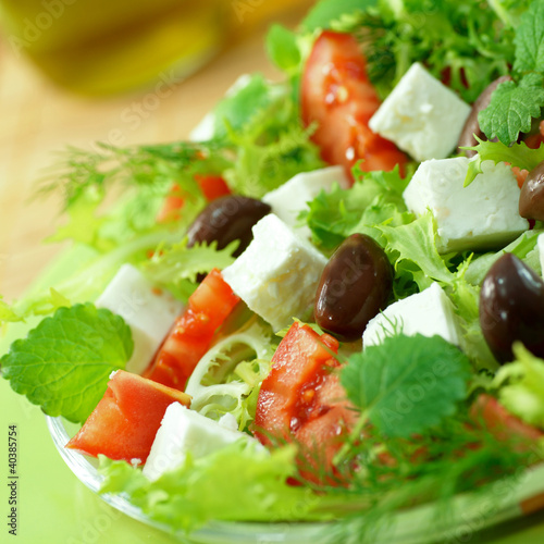 Photo: Salat, Feta, Oliven Salat, Feta, Oliven