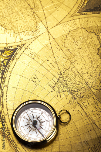 Photo: Detail closeup compass Detail closeup compass
