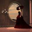 Lady in Red Dress