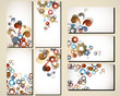 retro background for business cards,  labels