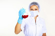 Female scientist in a chemistry laboratory