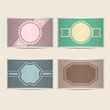 Set of retro cards