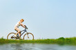 girl relax biking