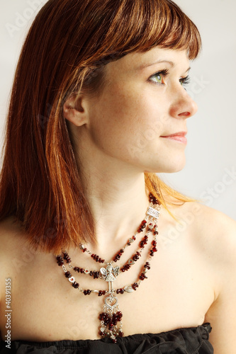 Photo: woman in the garnet woman in the garnet