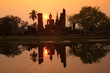 Big Buddha in the sunlight in the evening ,Thailand.