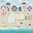 Bungalows and Cabanas on a Sandy Beach, Summer Seaside Blog