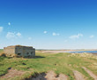 Pillbox on green grassland Pillbox on green grassland