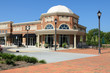 A suburban shopping center architecture fragment