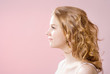 Photo: The girl's face in profile The girl's face in profile