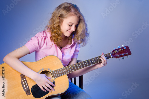 Photo: Girl with guitar Girl with guitar