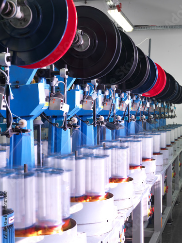 Photo: detail of thread factory production line detail of thread factory production line