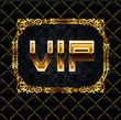Carte VIP noir et or