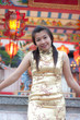 happy Chinese new year - beautiful young Asian woman