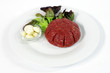 Steak tartare with garlic