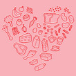 Healthy food vector
