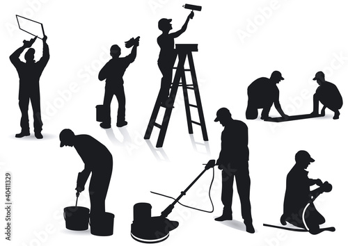 Vector: Handwerker und Maler Handwerker und Maler