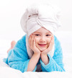 child after the shower