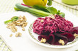 Beet, walnut and mayonnaise