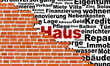 Backsteinwand Haus abstrakt