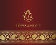 Ganesha, Diwali greetings card, royal Rajasthan, India Ganesha, Diwali greetings card, royal Rajasthan, India