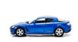 blue sport car model on white background blue sport car model on white background