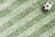 Plasticine Football on grass background