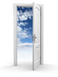 door to sky - freedom abstract concept