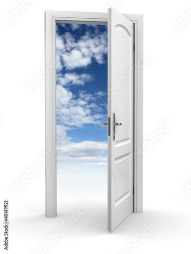 Photo: door to sky - freedom abstract concept door to sky - freedom abstract concept